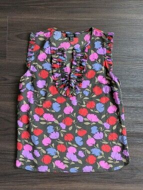 J. Crew 100% Silk Blouse Business Casual Work Going Out Sleeveless Top 4